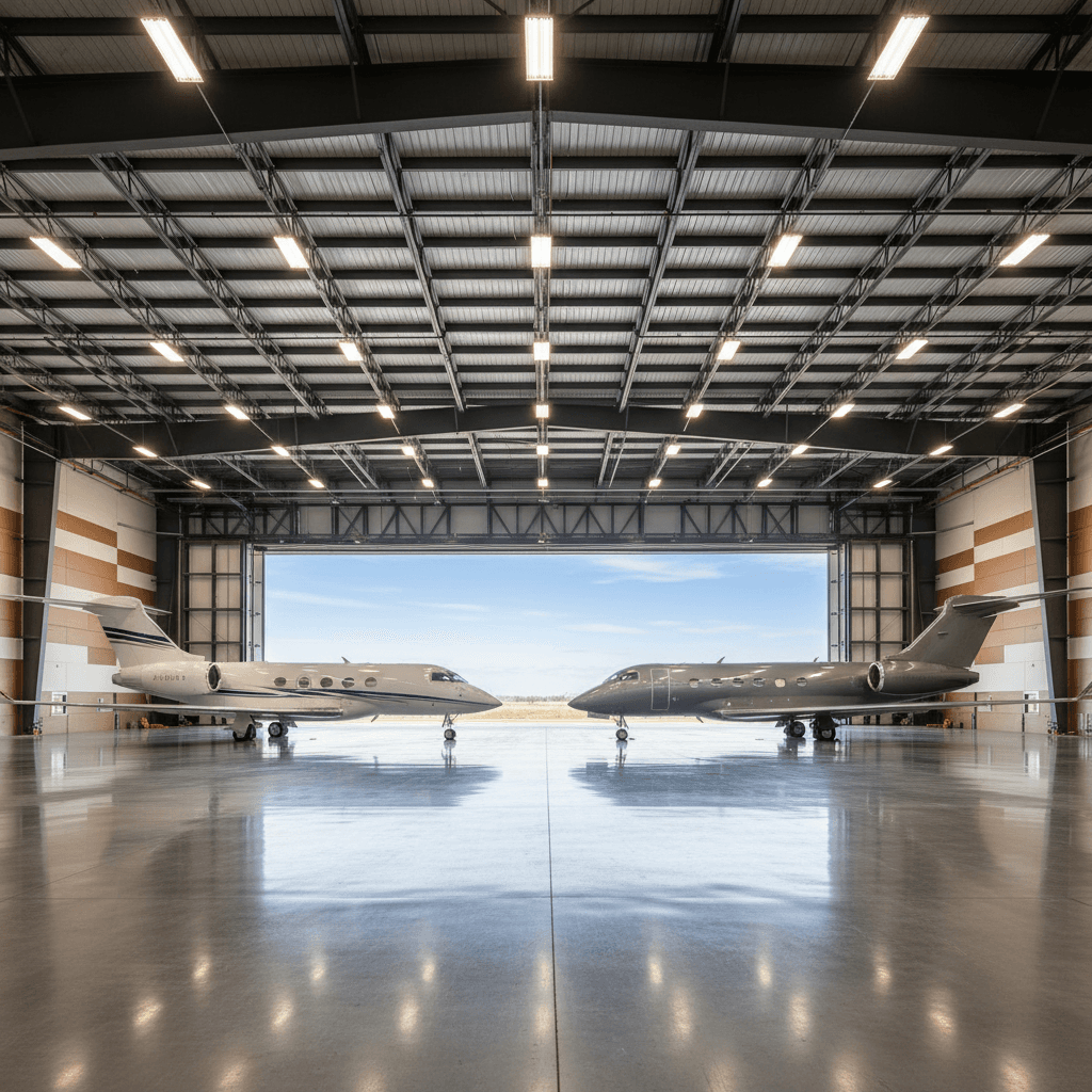 Aero JL hangar facility at Toluca International Airport